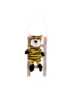 Мягкая игрушка Тигр на лестнице на подвесе цвет МИКС Nobrand