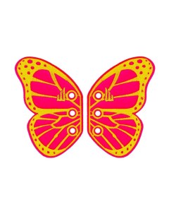 Аксессуары для кед крылья бабочка LACE VERMONT 50102 неон розовые Shwings