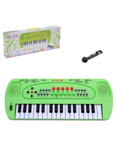 Синтезатор Музыкант с микрофоном цвет зелёный 32 клавиши Sima-land