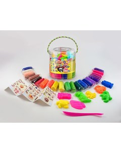 Набор для творчества Тесто для лепки MASTER DO ведро большое 22 цвета Danko toys