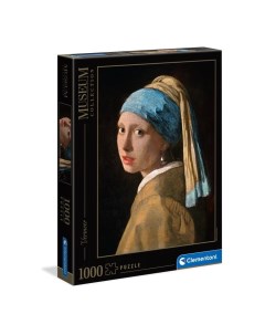 Пазл 1000 Вермеер Девушка с жемчужной сережкой арт 39614 Clementoni