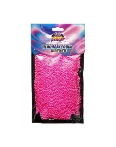 Наполнение для слайма Пенопластовые шарики 2 мм Розовый Slimer