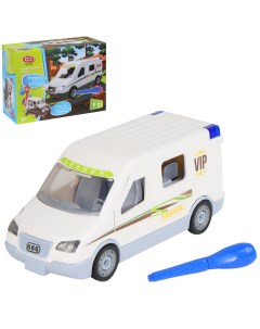 Машинка игрушечная инерционная микроавтобус конструктор белый JB0402434 Playsmart