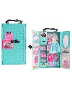 Шкаф гардероб Alisa для куклы одежда обувь сумки Shantou gepai