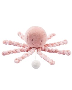 Игрушка мягкая Musical Soft toy Lapidou Octopus old pink light pink муз 877596 Nattou