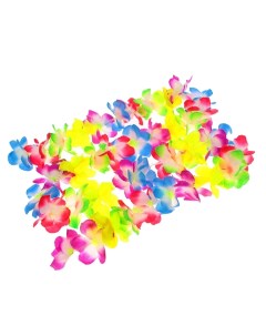 Гавайская гирлянда Цветочки разноцветная Sima-land
