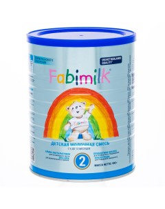 Молочная смесь 2 адаптированная 6 12 месяцев 900 гр Fabimilk