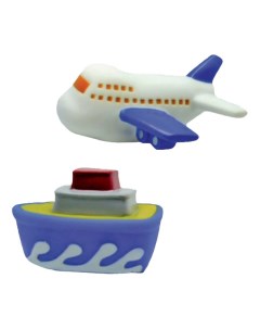 Игрушка для купания Самолет и пароход Жирафики