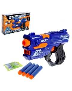 Игрушка Supershoot Gun стреляет мягкими пулями пластик Woow toys