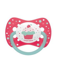 Пустышка Canpol Cupcake симметричная силик арт 23 283 6 18 мес цвет розовый Canpol babies