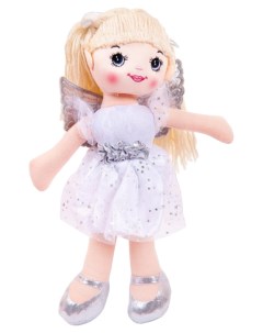 Кукла мягконабиваная балерина 30 см цвет белый Abtoys