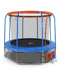 Батут Jump Basket с сеткой и лестницей 366 см синий красный Dfc