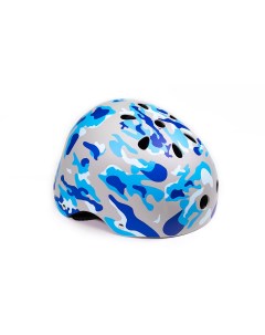 Шлем вело подростковый котелок 11 отверстий S 52 54см Hard Shell голубой Trix