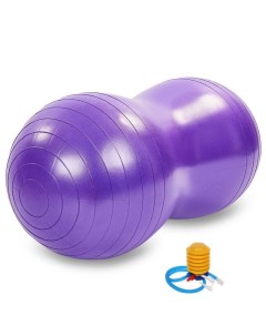 Мяч фитбол в форме арахиса 90х45 см фиолетовый без насоса без коробки Summus