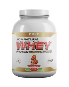 Протеин Whey Protein 2270 г strawberry Cult sport nutrition