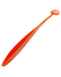 Твистер силиконовый мягкая приманка для спиннинга цвет светло оранжевый Bambucho