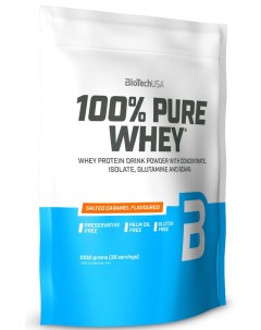 Протеин 100 Pure Whey 1000 г солёная карамель Biotechusa