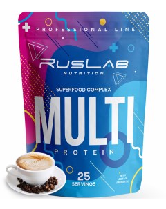 Комплексный протеин Multi Protein 800гр кофе капучино Ruslabnutrition