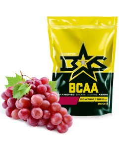 BCAA Powder Дойпак BCAA 200 г виноград Binasport