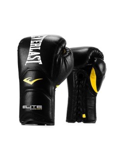 Боксерские перчатки Elite Pro черные 18 унций Everlast