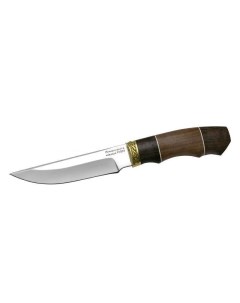 Охотничий нож Шерхан коричневый латунь Витязь