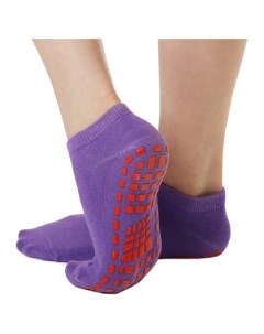 Носки для йоги прорезиненные размер 36 41 прорезиненные цвет фиолетовый Sangh
