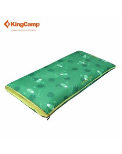 Спальный мешок Junior 200 зеленый правый Kingcamp