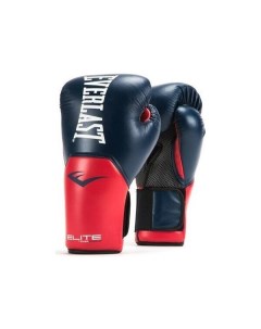Боксерские перчатки Elite ProStyle красные синие 8 унций Everlast