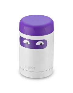 Термос КТ 1219 0 3 л белый фиолетовый Kitfort