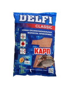 Прикормка DELFI Classic карп слива 800 г Delfi