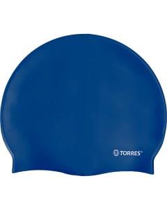 Шапочка для плавания Flat SW 12201BL синий силикон Torres