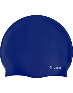 Шапочка для плавания No Wrinkle SW 12203BL синий силикон Torres