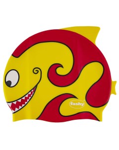 Шапочка для плавания детская Childrens Silicone Cap 3048 00 80 желто красная Fashy