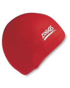 Шапочка для плавания Silicone Cap red Zoggs