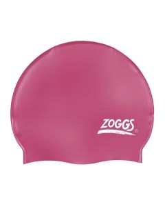Шапочка для плавания Plain Silicone Cap pink Zoggs