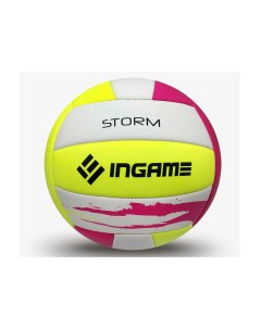 Мяч волейбольный STORM розово желто белый Ingame