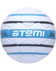 Футбольный мяч ATEMI REACTION PU 1 4 мм белый голубой черный р 5 00 00007230 Nobrand