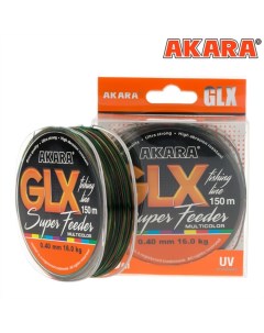 Леска GLX Super Feeder цвет мультиколор диаметр 0 3 мм 150 м Akara