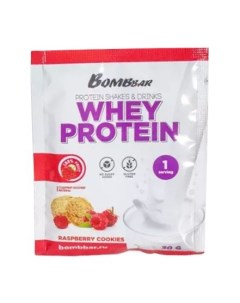 Протеин Whey Protein 30 г raspberry cookies Bombbar