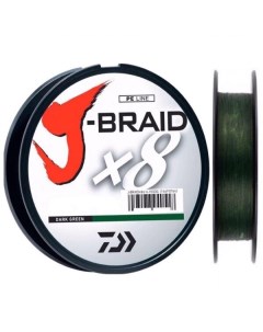 Шнур плетеный J Braid х8 150 m зеленый для спиннинга 0 20 mm Daiwa