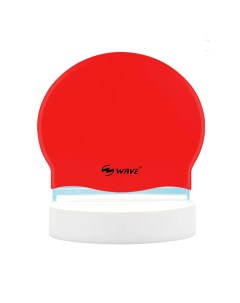 Шапочка для плавания силиконовая 56 65 см высококачественная красная SC 4602 Wave