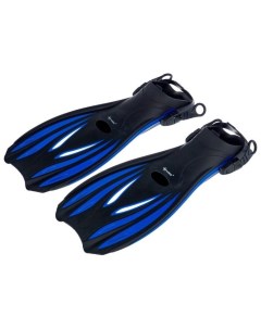Ласты для плавания гибкие запатентованный дизайн черно синие L 44 48 RU Wave