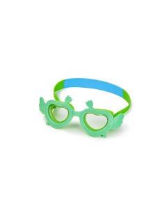 Очки для плавания детские 6 15 лет зеленые AF от UVA UVB силикон Mystyle