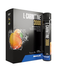 Карнитин L Carnitine 3000 мг 7 порций по 25 мл вкус Абрикос манго Maxler