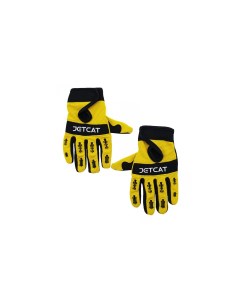 Перчатки Pro M Короткие пальцы жёлтые чёрные Jetcat