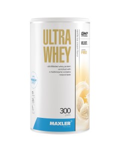 Протеин сывороточный Ultra Whey 300 гр вкус Ванильное мороженое Maxler