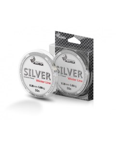 Леска монофильная Silver 0 2 мм 50 м 5 кг silver Allvega