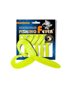 Твистер FishingFever TWIX 8 5cm 4 8g 10 шт 018 желтый перламутр 1 уп Aqua
