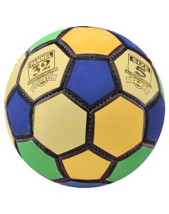 Футбольный мяч 32 панели размер 5 51532 00117155 желтый синий зеленый Nobrand