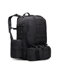 Рюкзак тактический для охоты туризма военный мужской TT 008 черный 40 л Tacteam